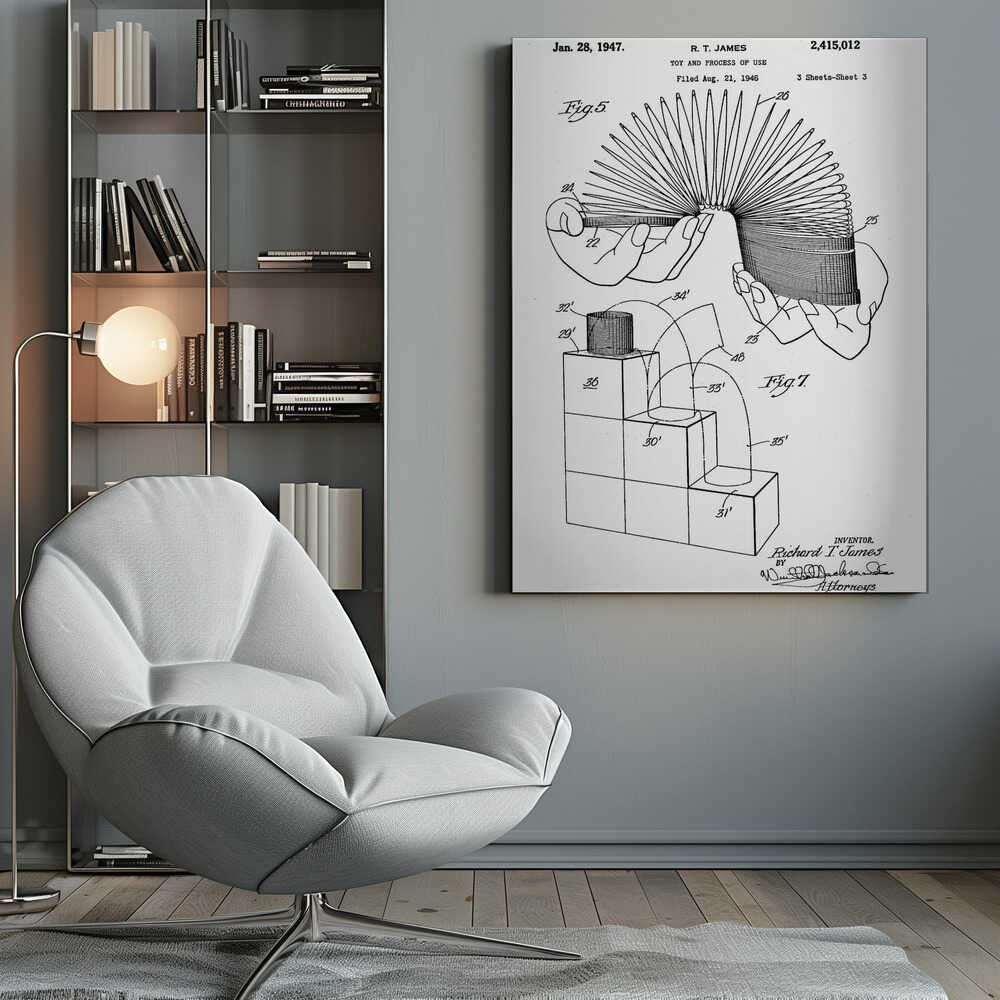 Toy and Process of Use Patent 1947 - Poster / Art Print