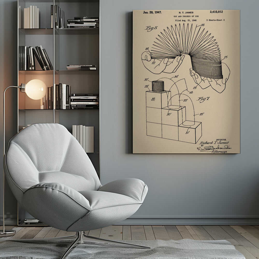 Toy and Process of Use Patent 1947 - Poster / Art Print