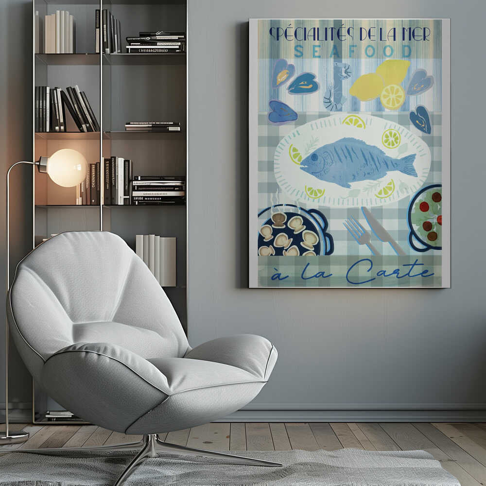 Spécialités de la Mer: Seafood à la Carte - Poster / Art Print