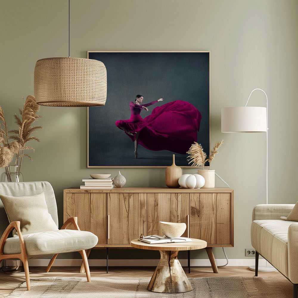 The girl & dance - Poster / Art Print