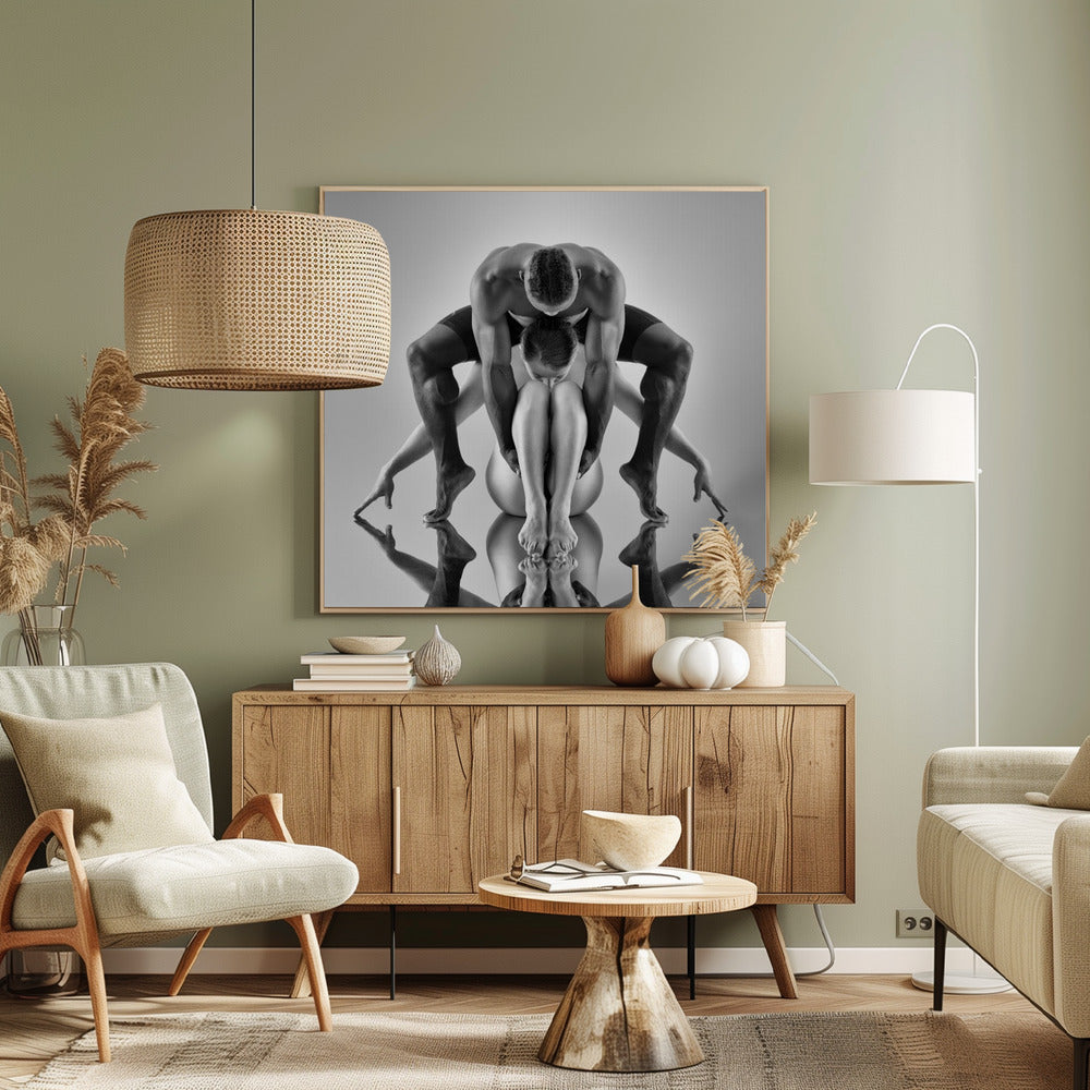 Monochrome Figure Study - Poster / Art Print