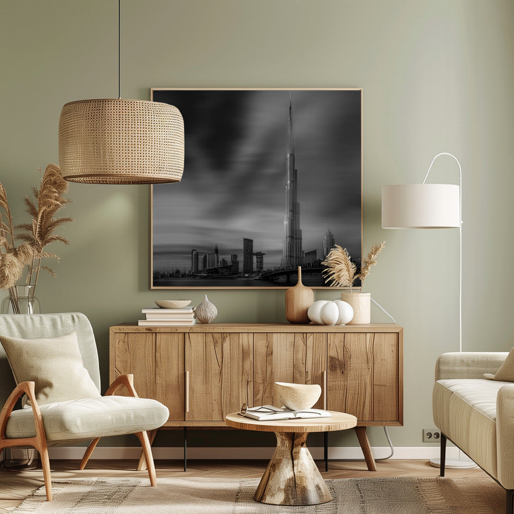 Dubai Downtown Cityscape, Dubai, UAE. - Posters / Art Prints