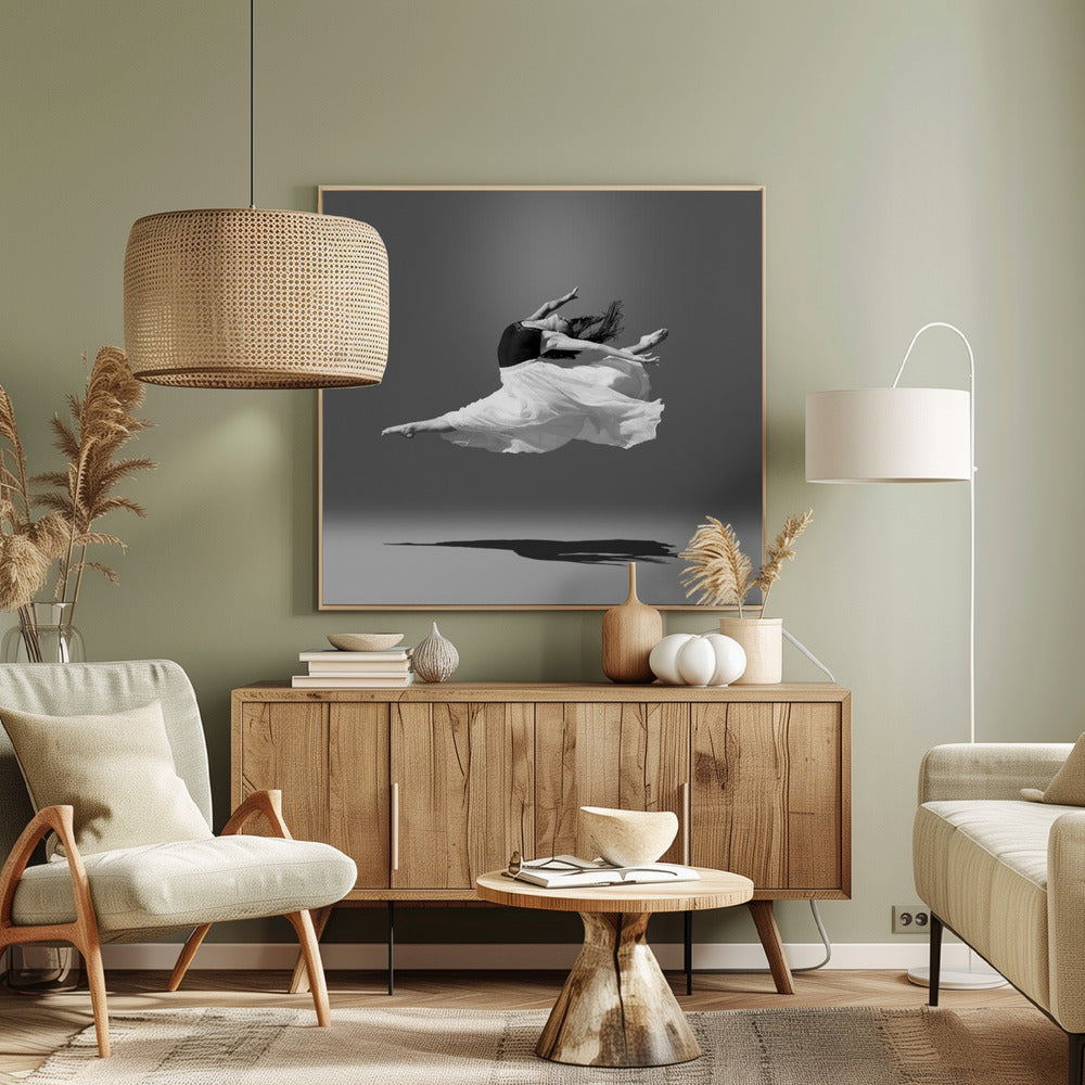 Jumping in air - Poster / Art Print