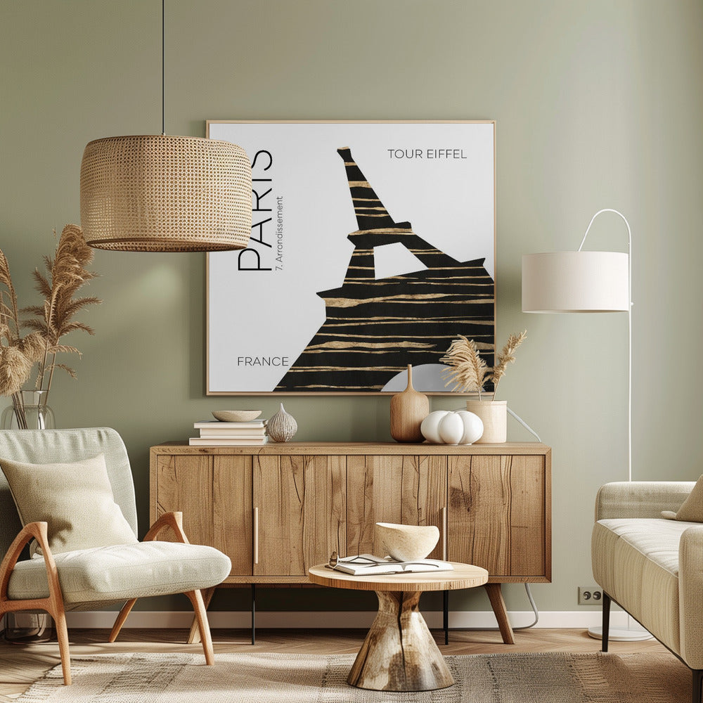 Urban Art PARIS Eiffel Tower - Poster / Art Print