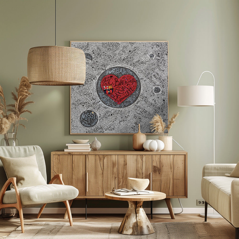 4 the Lov3 of Football - Poster / Art Print