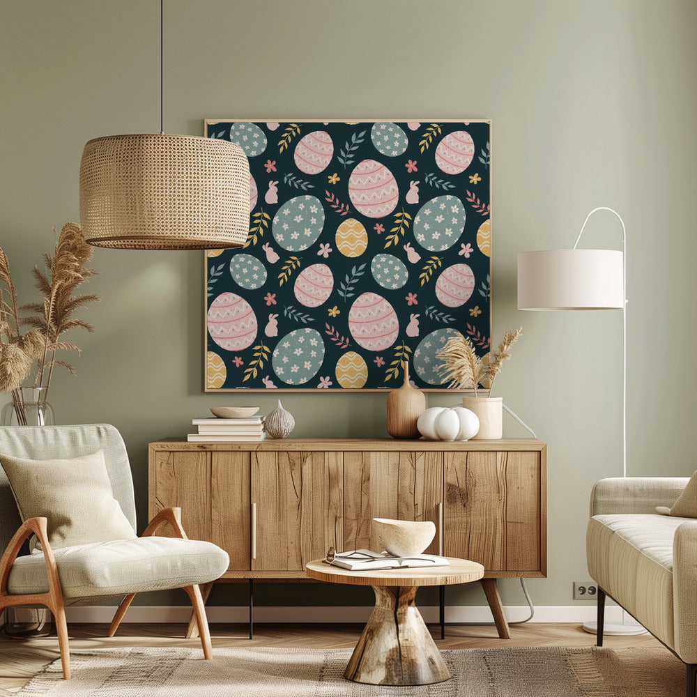 Easter repeat pattern - Poster / Art Print