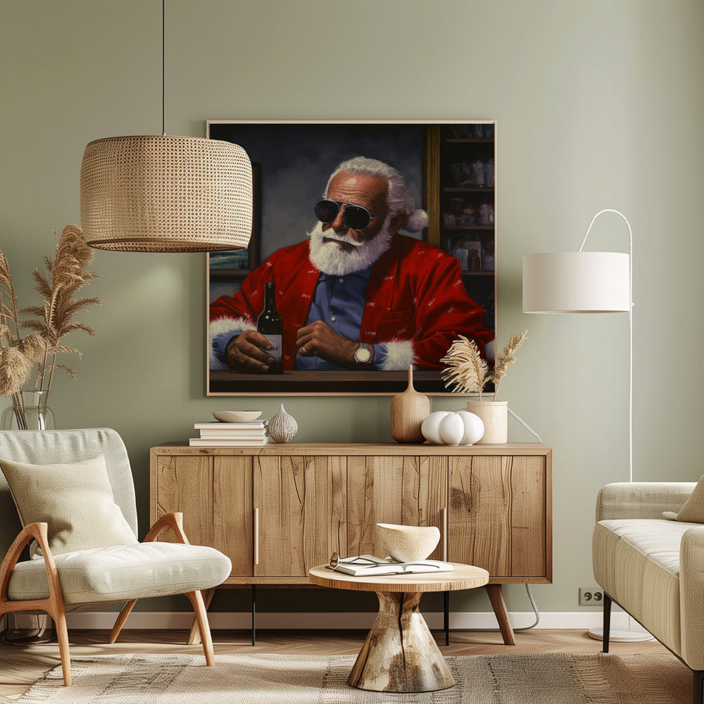 Sun Tan Claus - Poster / Art Print