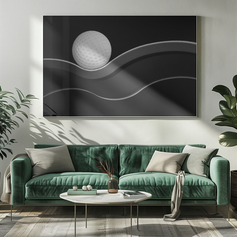 Craters and Curves - Poster / Art Print