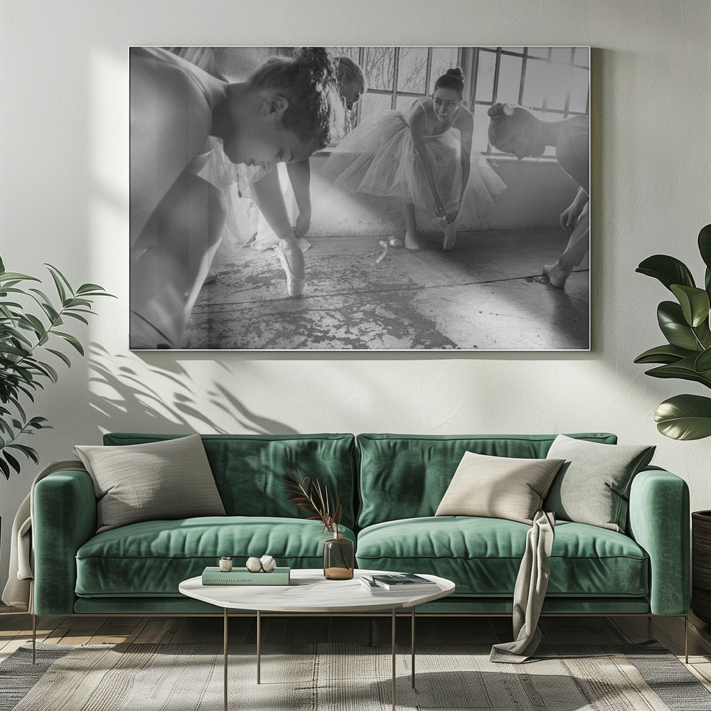 Ballet dancers preparation... - Poster / Art Print