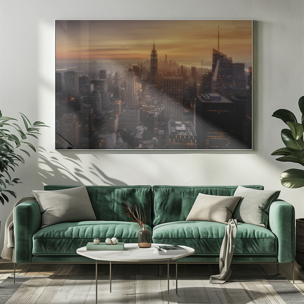 Manhattan's light - Poster / Art Print
