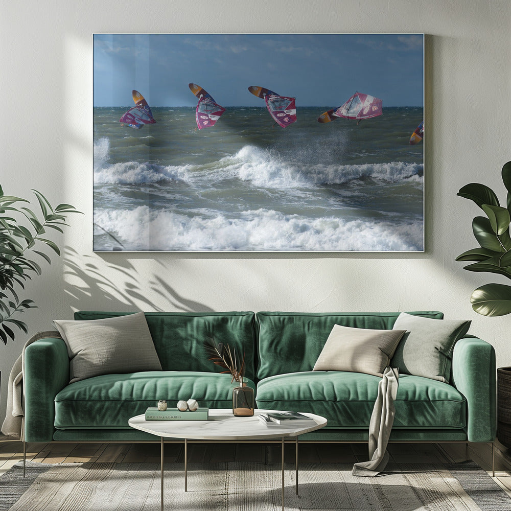 Surfer Jump. - Posters / Art Prints