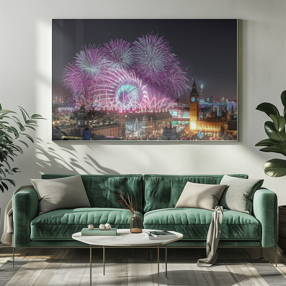 New Year Fireworks - Poster / Art Print