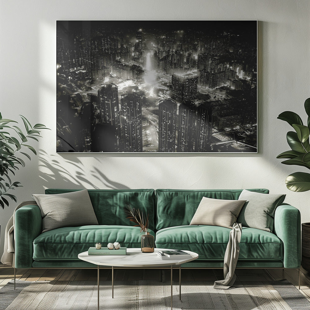 hong kong night - Poster / Art Print