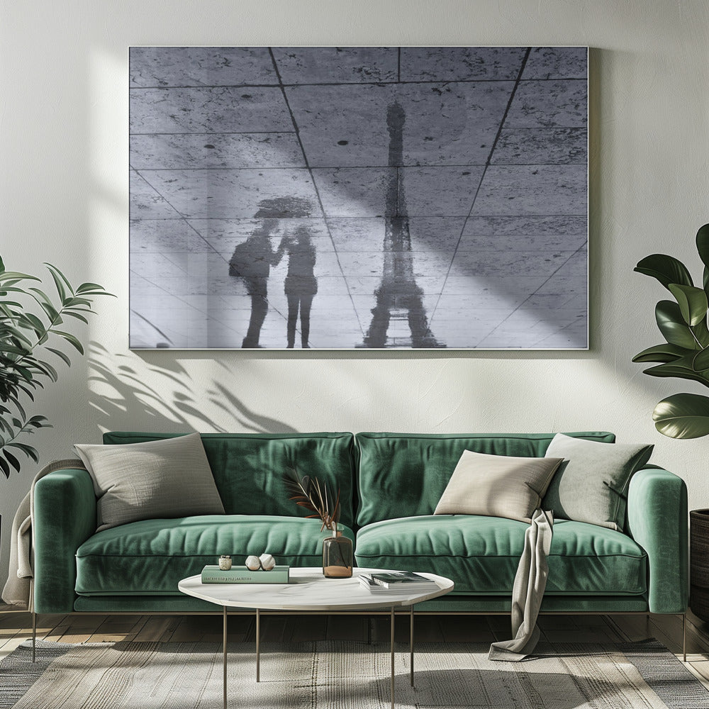 Under the Rain in Paris - Poster / Art Print