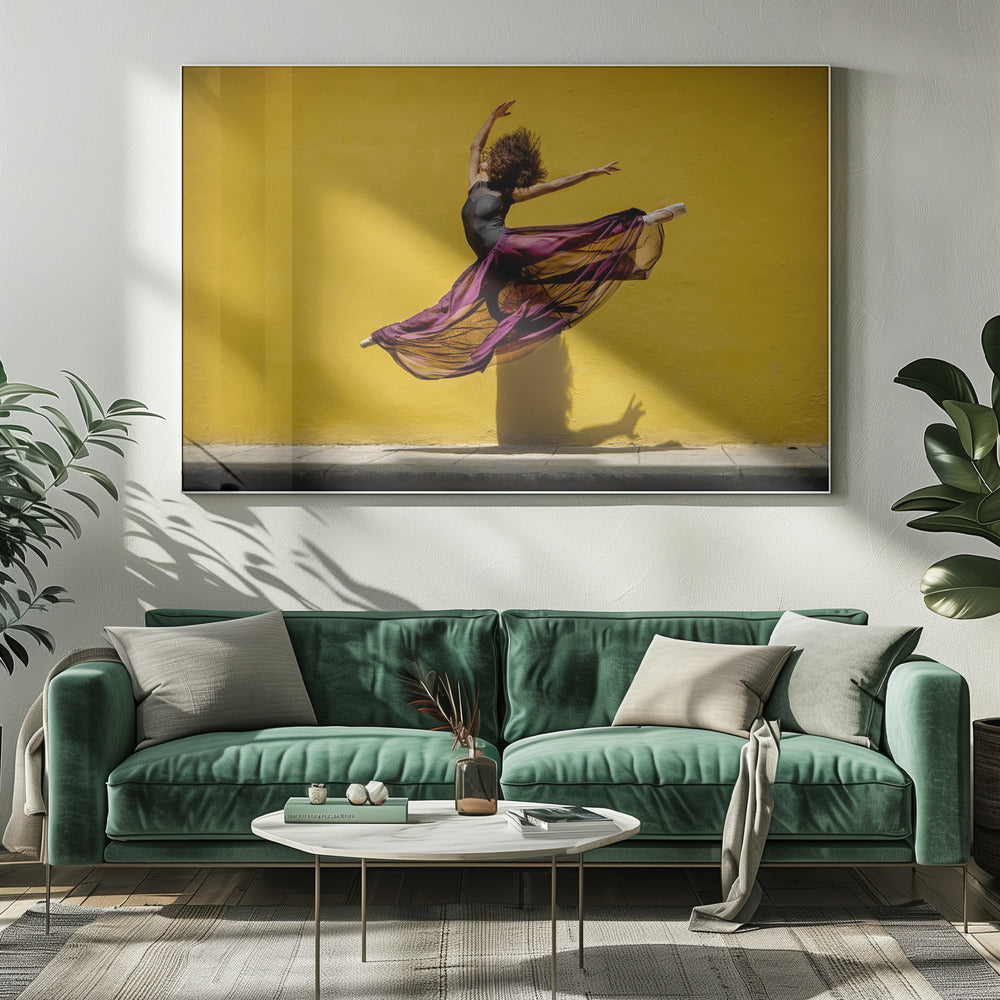 Ballet dancer jumping - Poster / Art Print