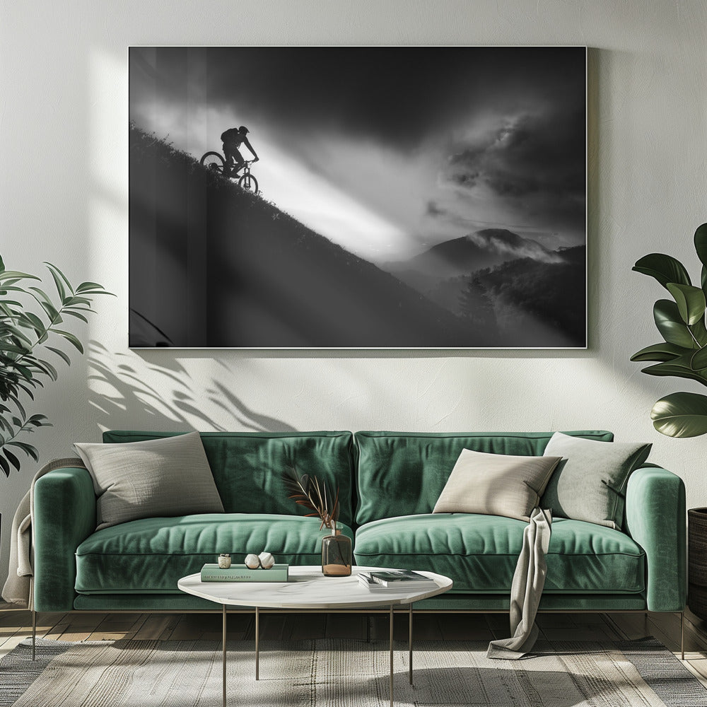 Sunrise ride - Poster / Art Print