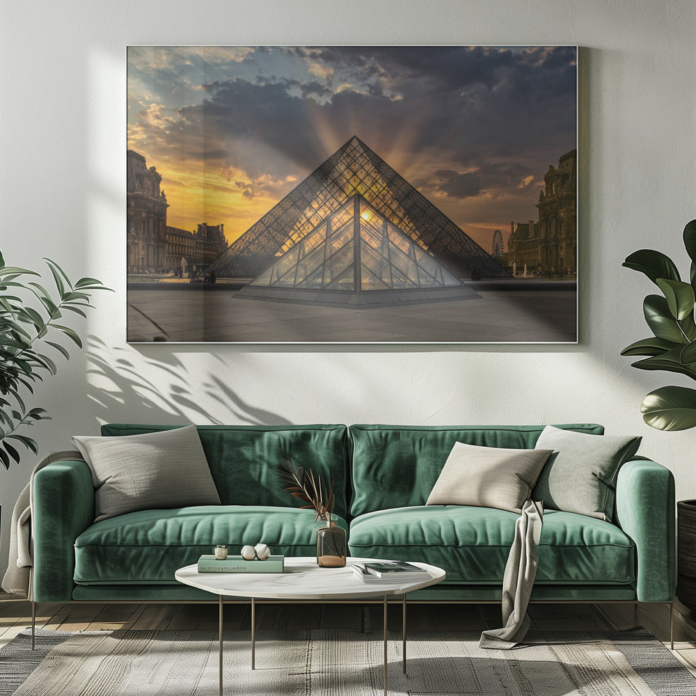 Pirámide del Louvre - Poster / Art Print