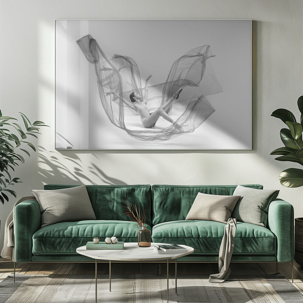 Ballerina Inside the cloth - Poster / Art Print