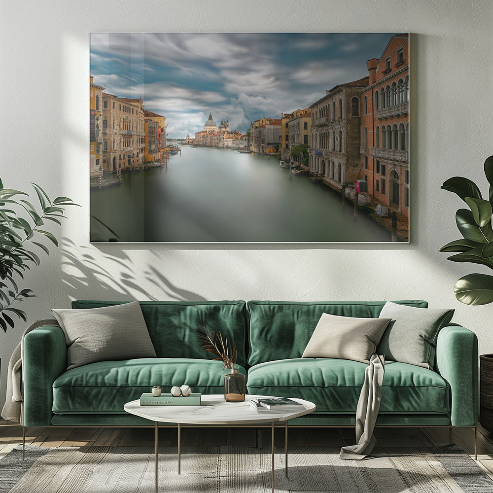 Stormy weather on the Grand Canal - Poster / Art Print
