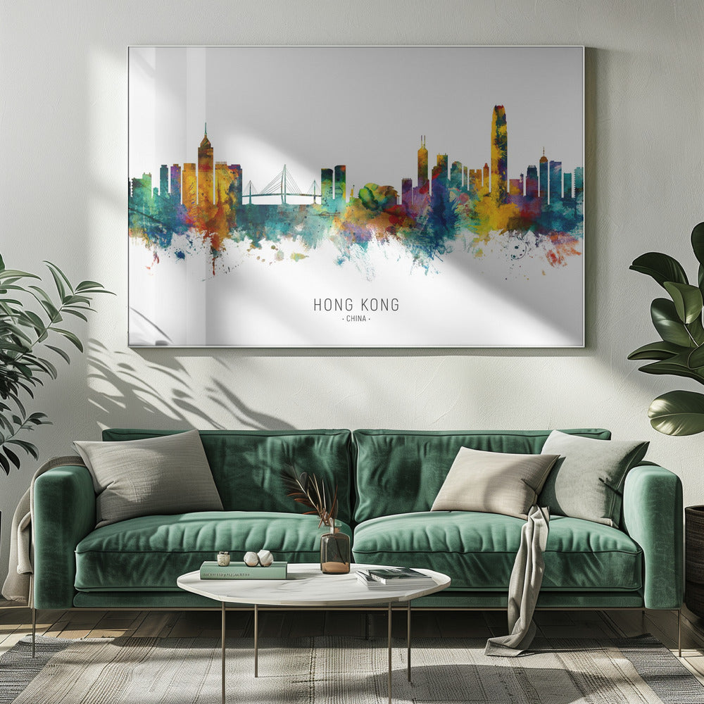 Hong Kong China Skyline - Poster / Art Print