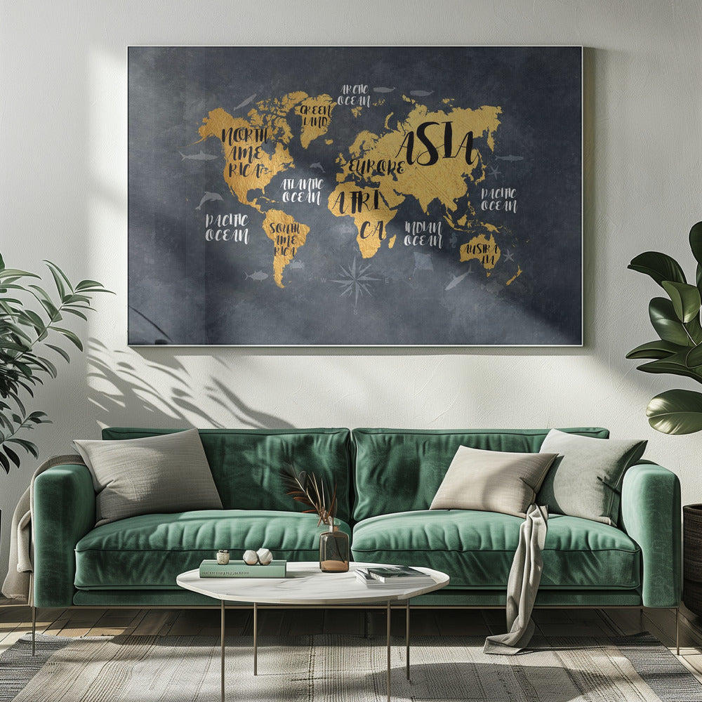 World Map 30 - Poster / Art Print