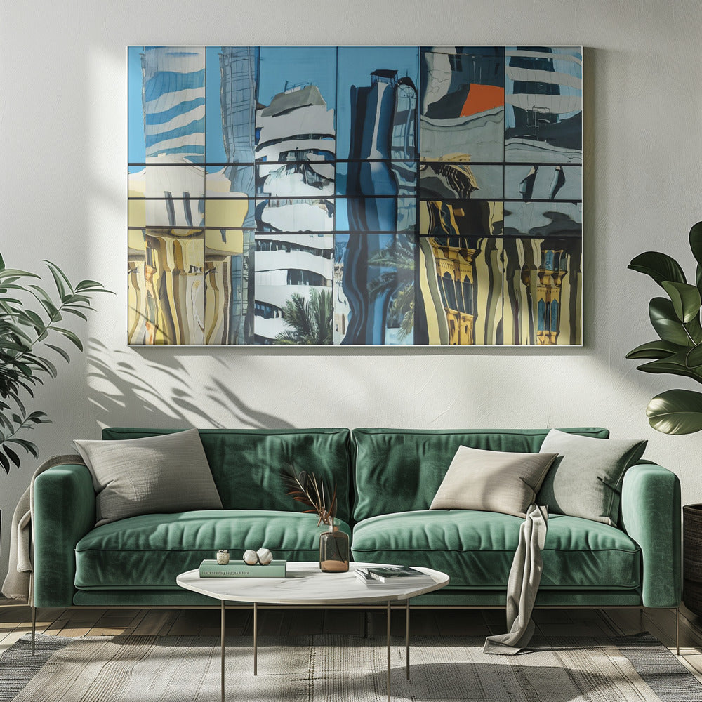 Reflections in glass - Dubai - Poster / Art Print