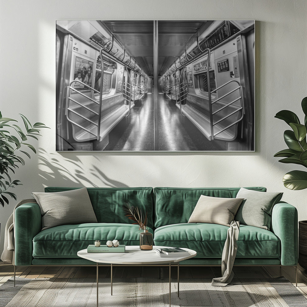 NYC subway N train Brooklyn New York - Poster / Art Print