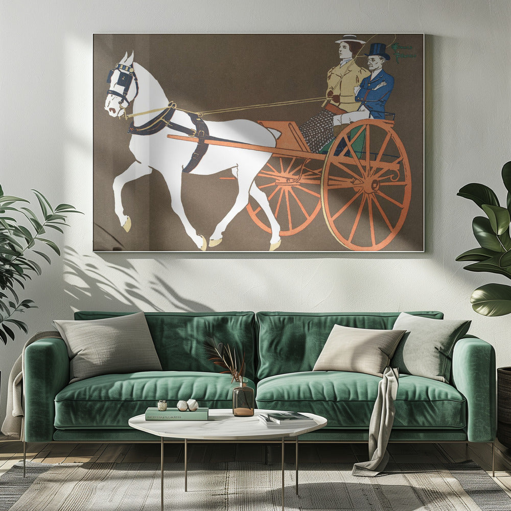 Women In Carriage (ca. 1890–1907) - Poster / Art Print