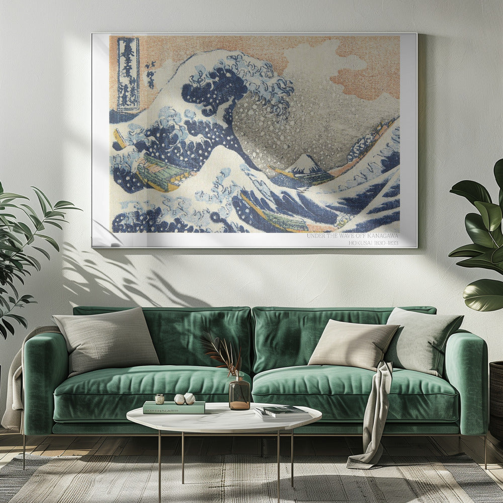 Hokusai's Under the Wave Off Kanagawa (1830 1833) - Poster / Art Print