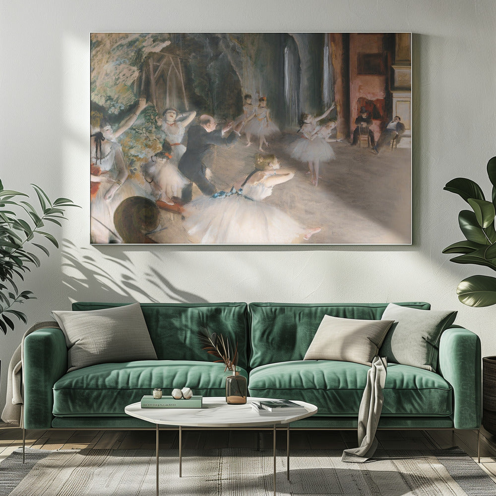 The Rehearsal Onstage - Poster / Art Print