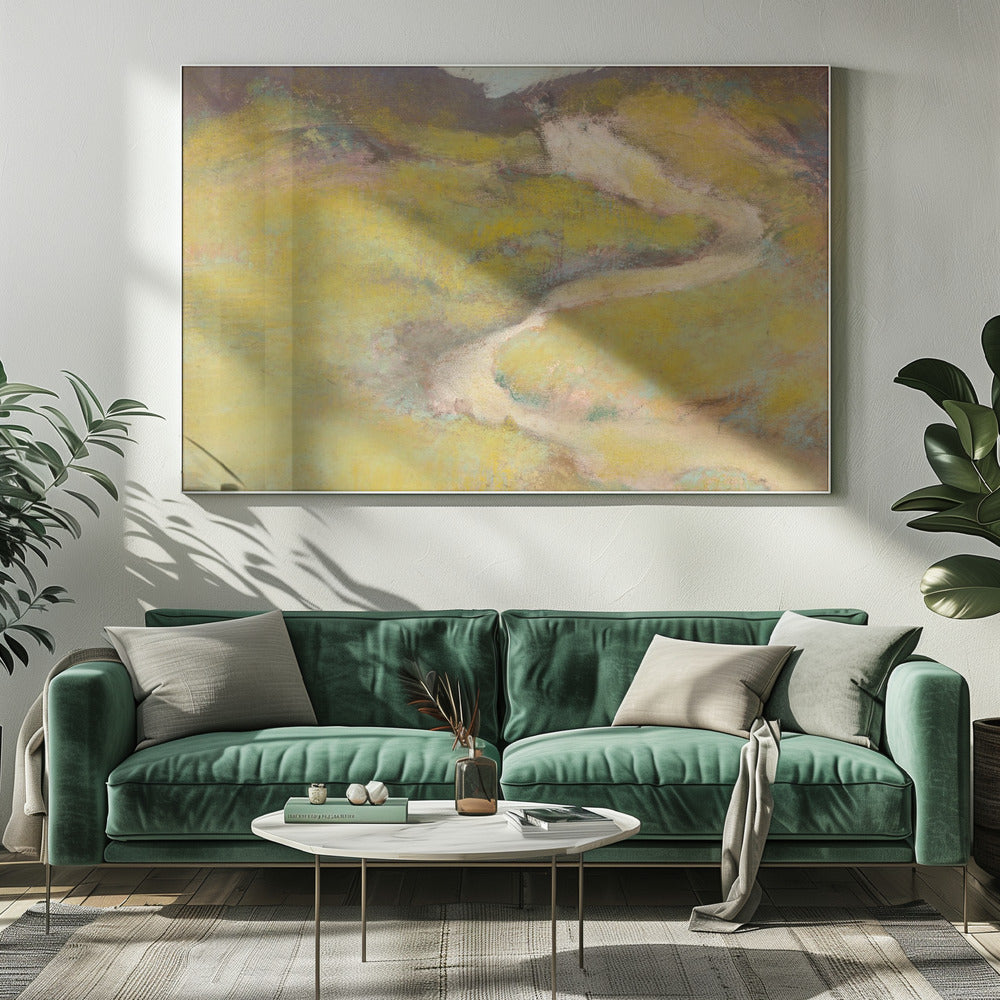 Pathway In a Field - Poster / Art Print