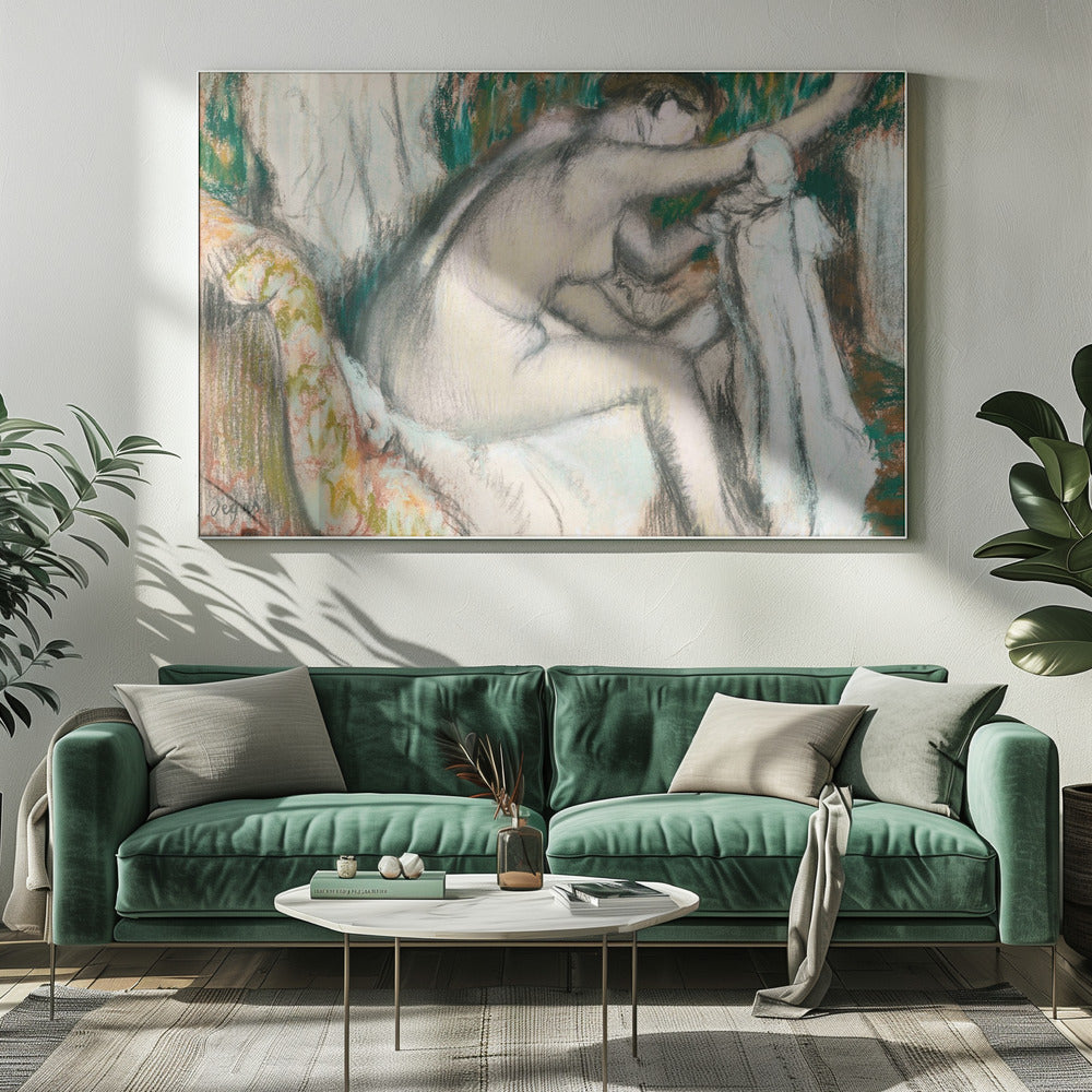 Woman Drying Her Arm No.2 - Poster / Art Print