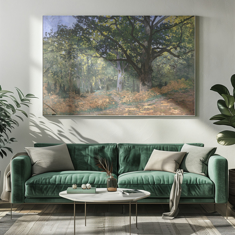 The Bodmer Oak, Fontainebleau Forest (1865) By Claude Monet - Poster / Art Print