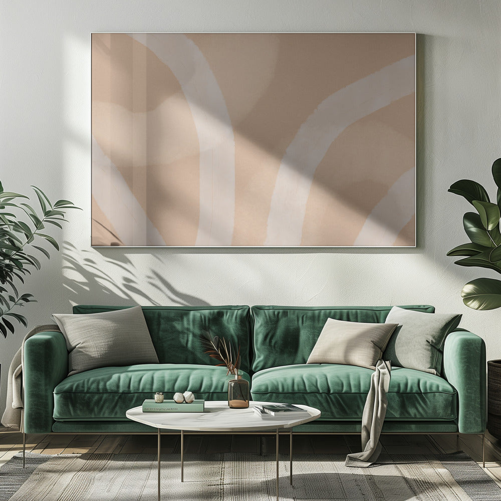 Neutral Abstract Watercolor. Minimalist In Pastel Colors No. 5 - Posters / Art Prints