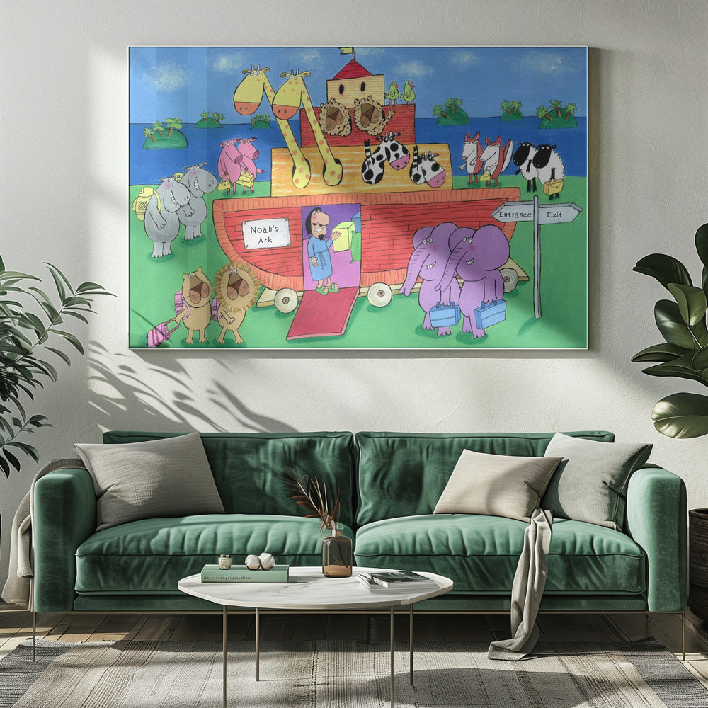 The Animals Enter Two by Two into Noah's Ark - Poster / Art Print