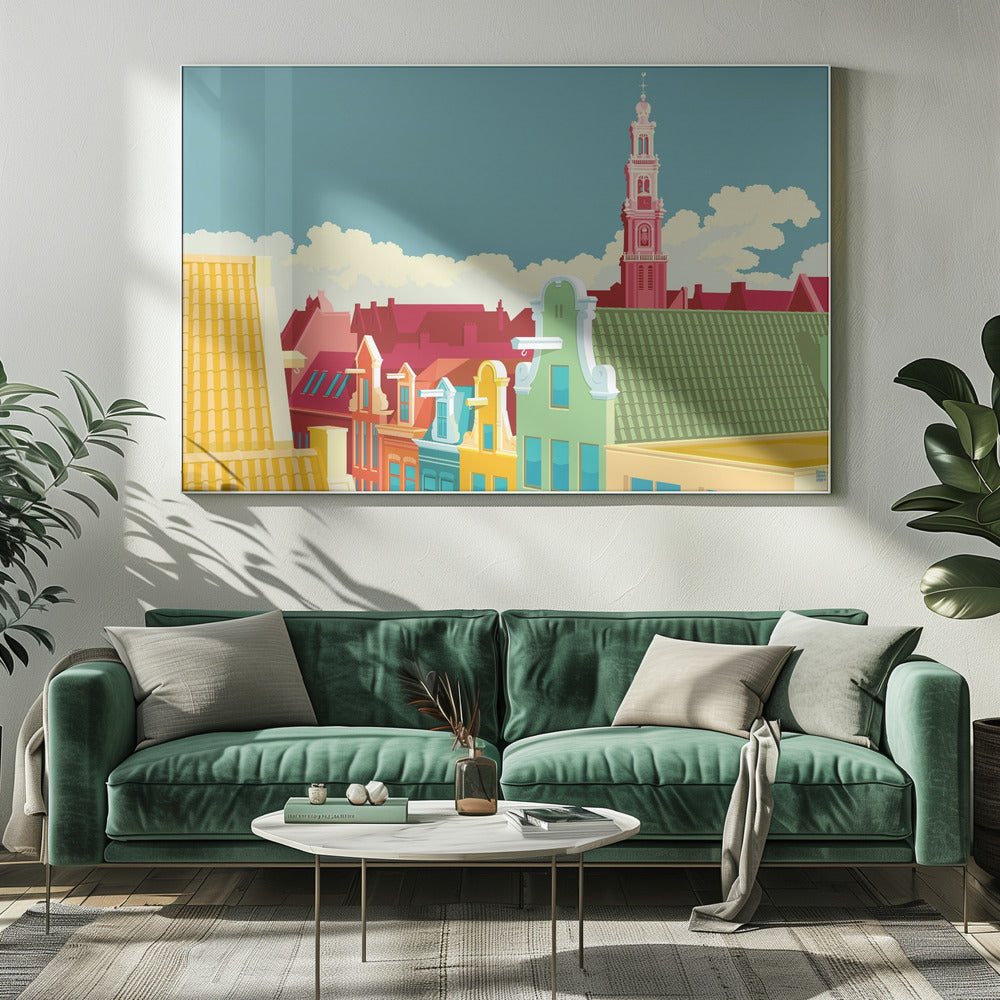 Amsterdam Jordaan Westerkerk - Poster / Art Print