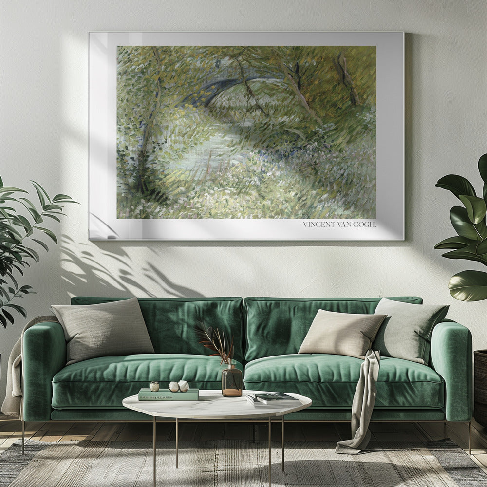 River Bank In Springtime (1887) Horisontal - Poster / Art Print