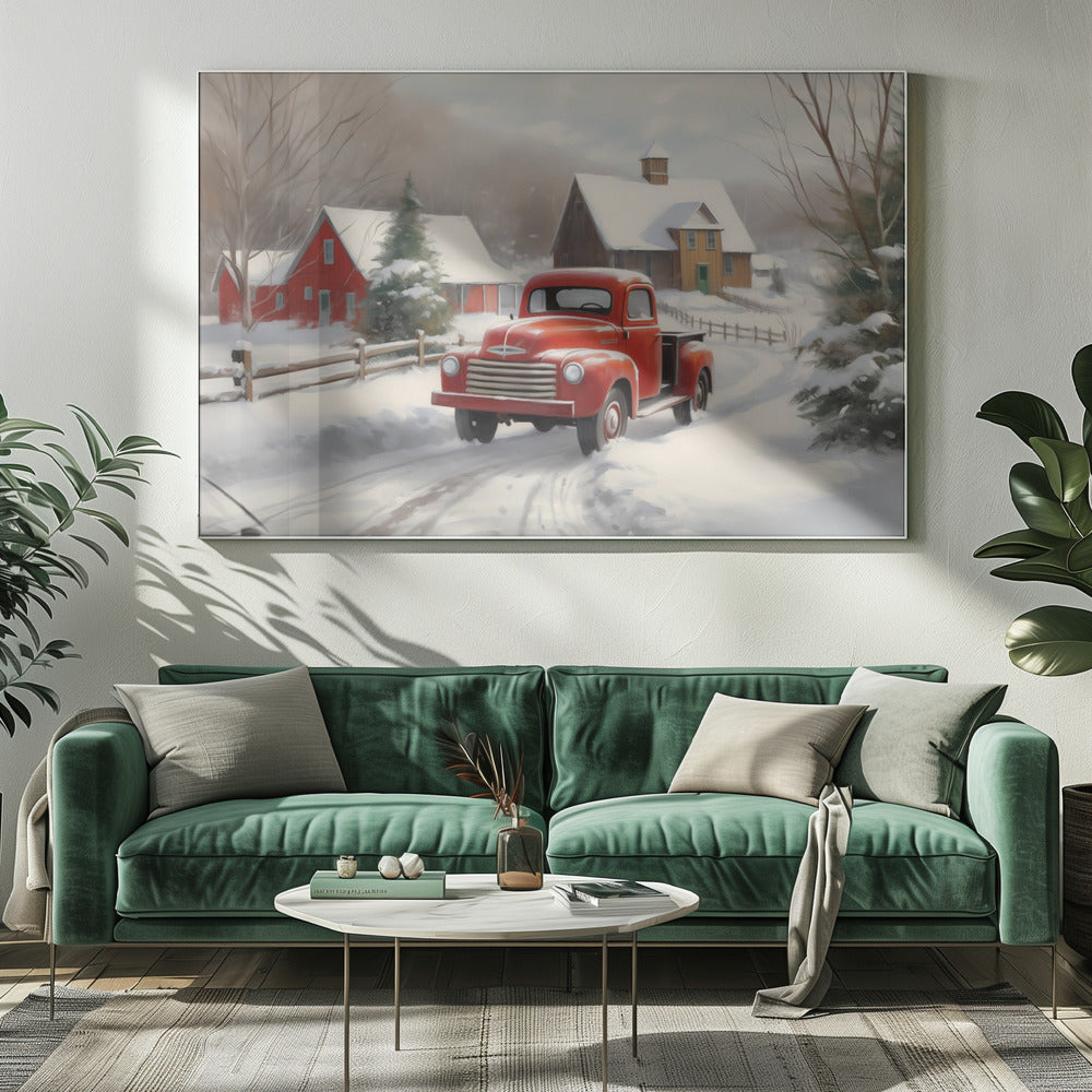 Christmas Truck - Poster / Art Print