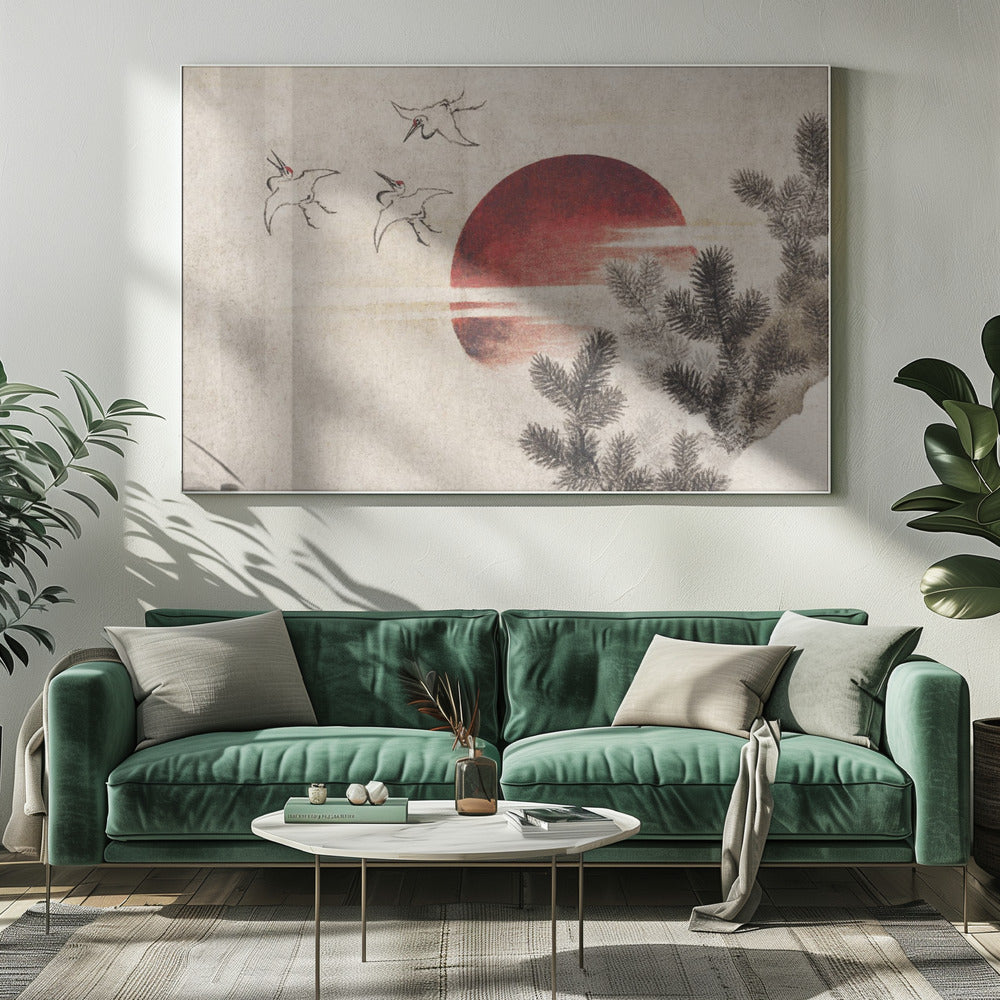 Birds and Sunset, From Album of Sketches (1814) Full - Poster / Art Print