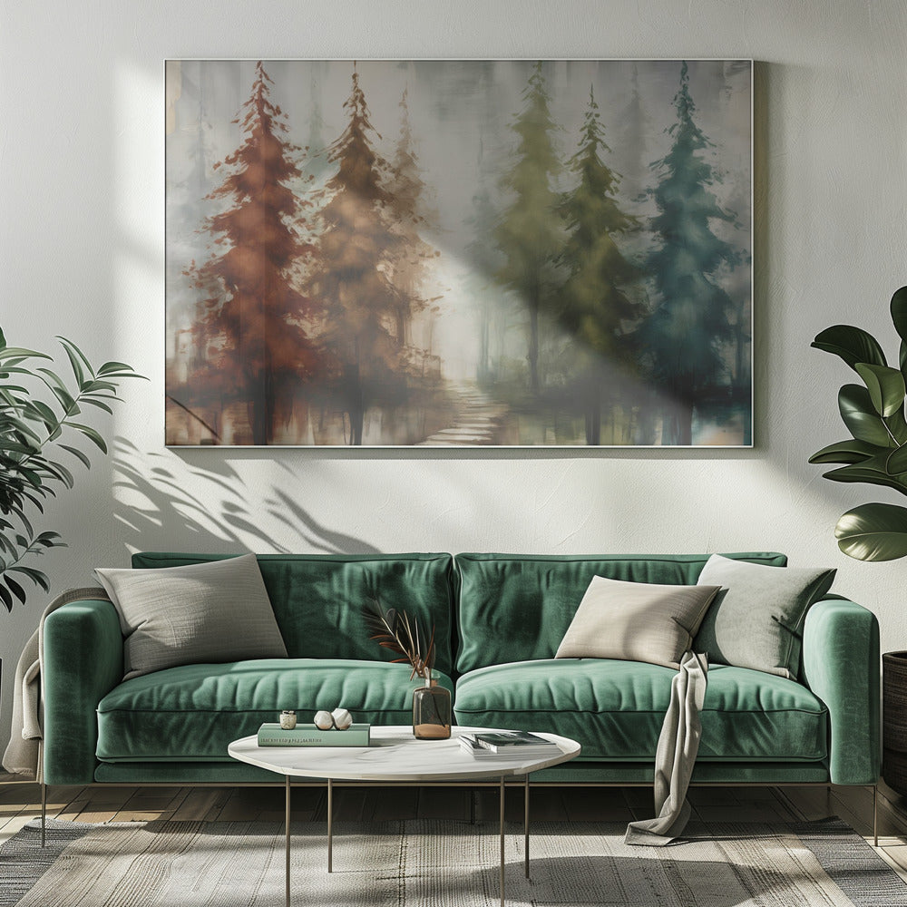 Forest With Earth Tones - Poster / Art Print