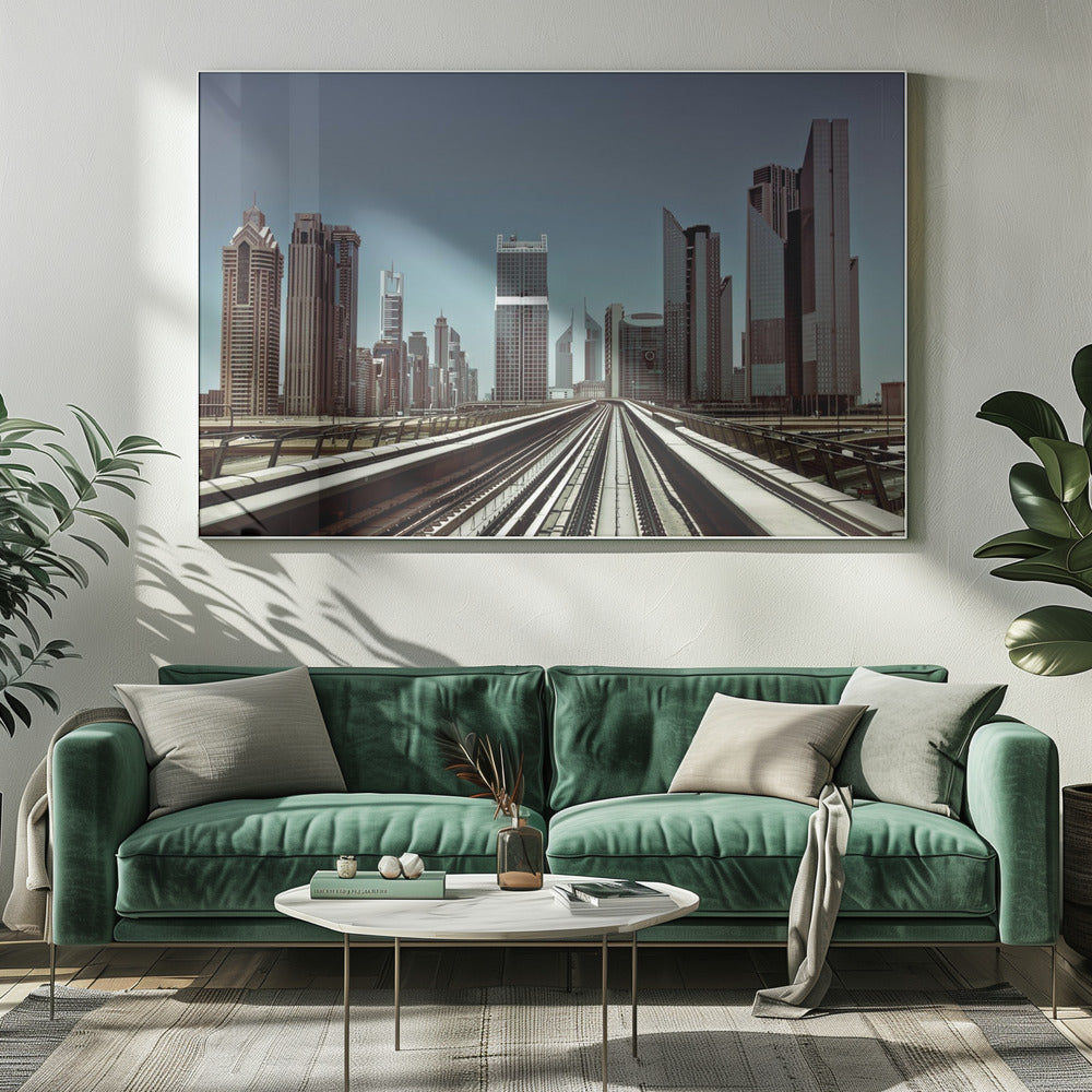 Dubai Metro - Poster / Art Print