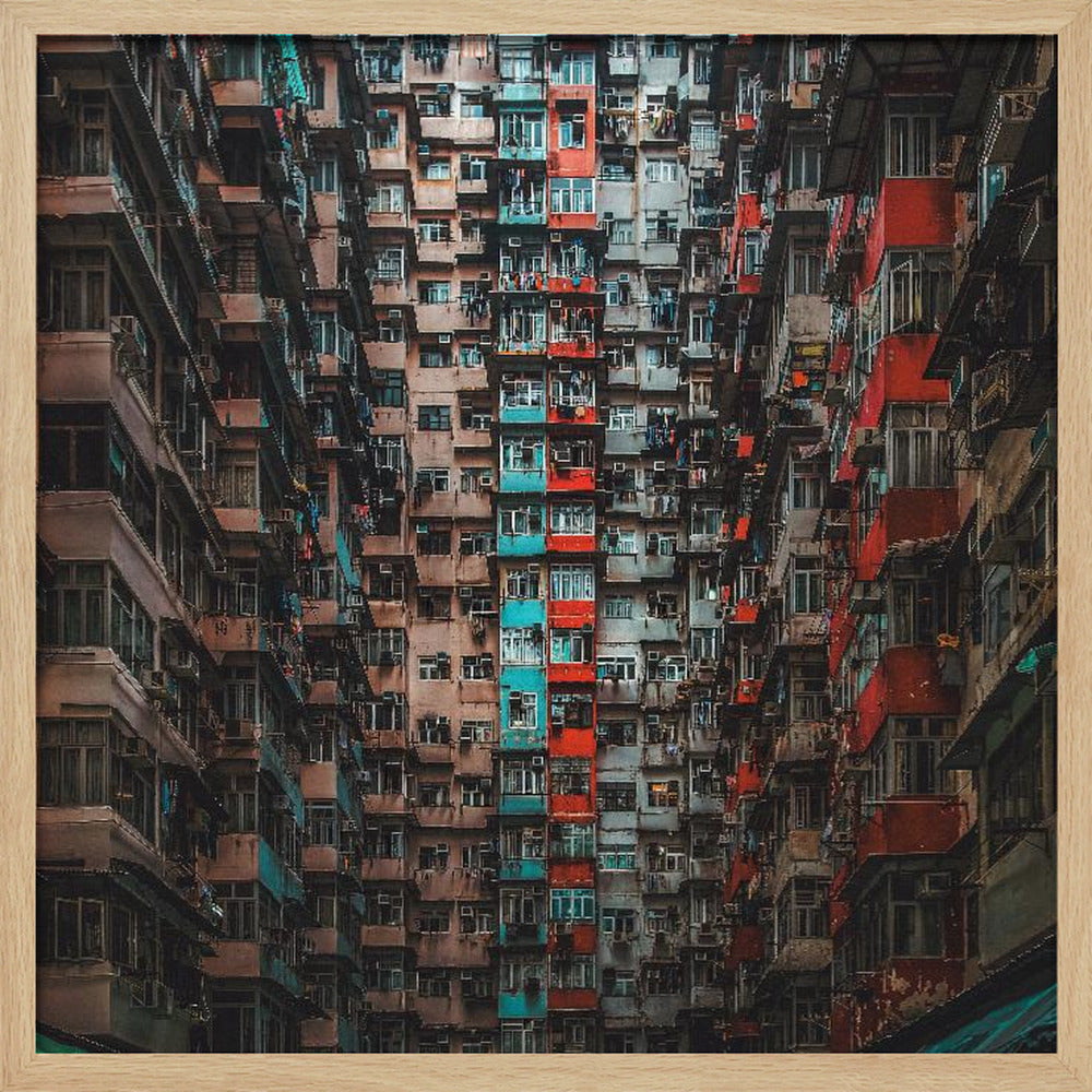 Apartments in Hong Kong - Poster / Art Print