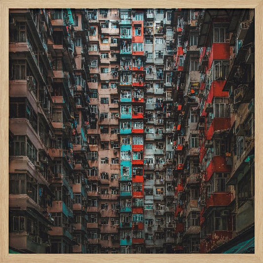 Apartments in Hong Kong - Poster / Art Print