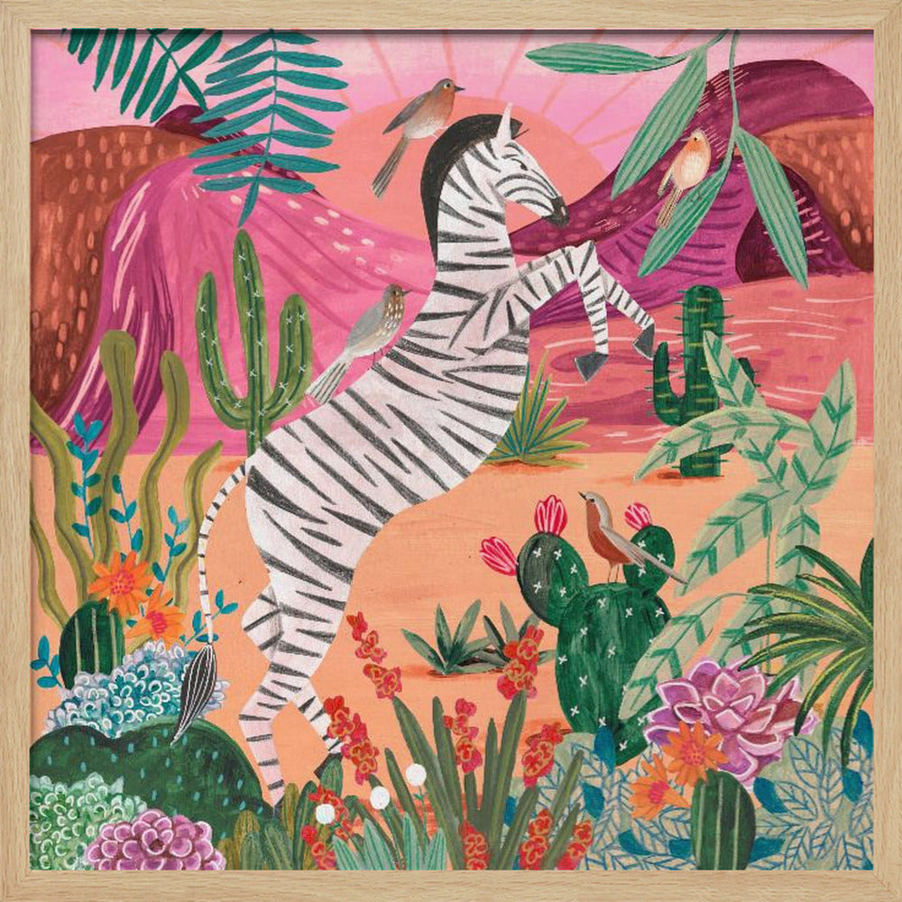 Zebra in the mountains - Poster / Art Print