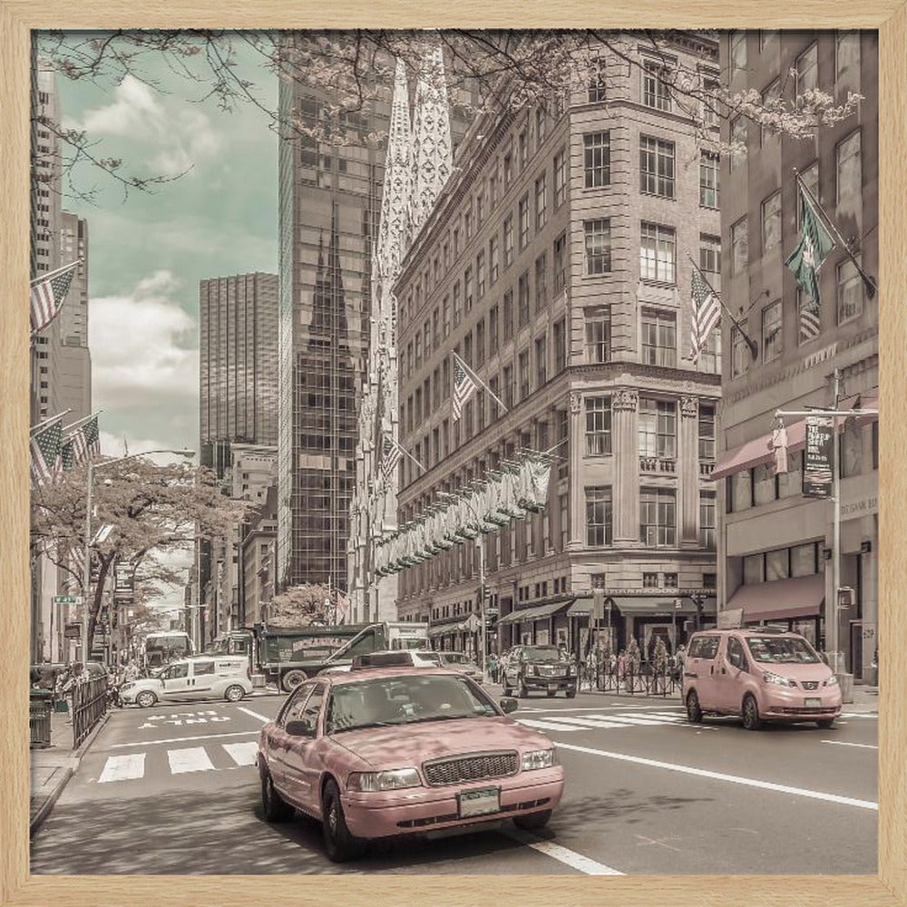 MANHATTAN 5th Avenue | urban vintage style - Poster / Art Print
