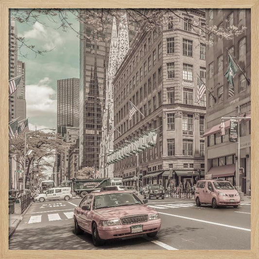 MANHATTAN 5th Avenue | urban vintage style - Poster / Art Print