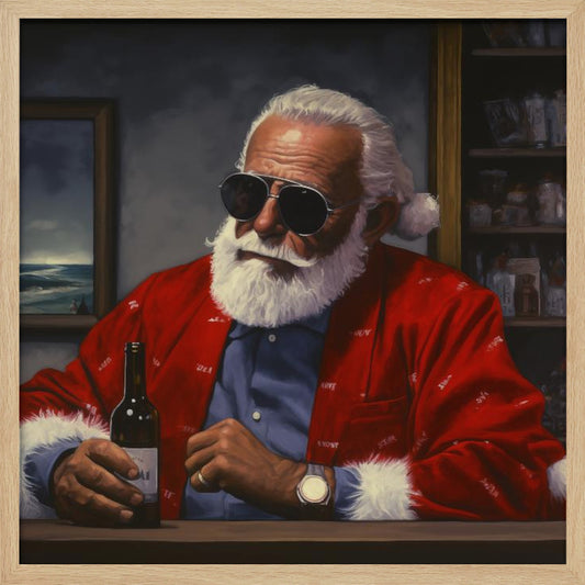 Sun Tan Claus - Poster / Art Print