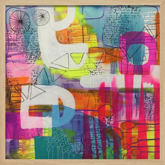 Geometric Shapes and Colorful Patterns - Poster / Art Print