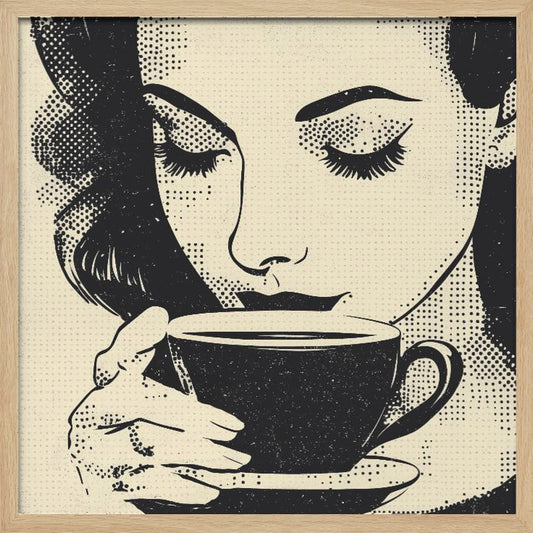 Women Drinking Coffee - Poster / Art Print