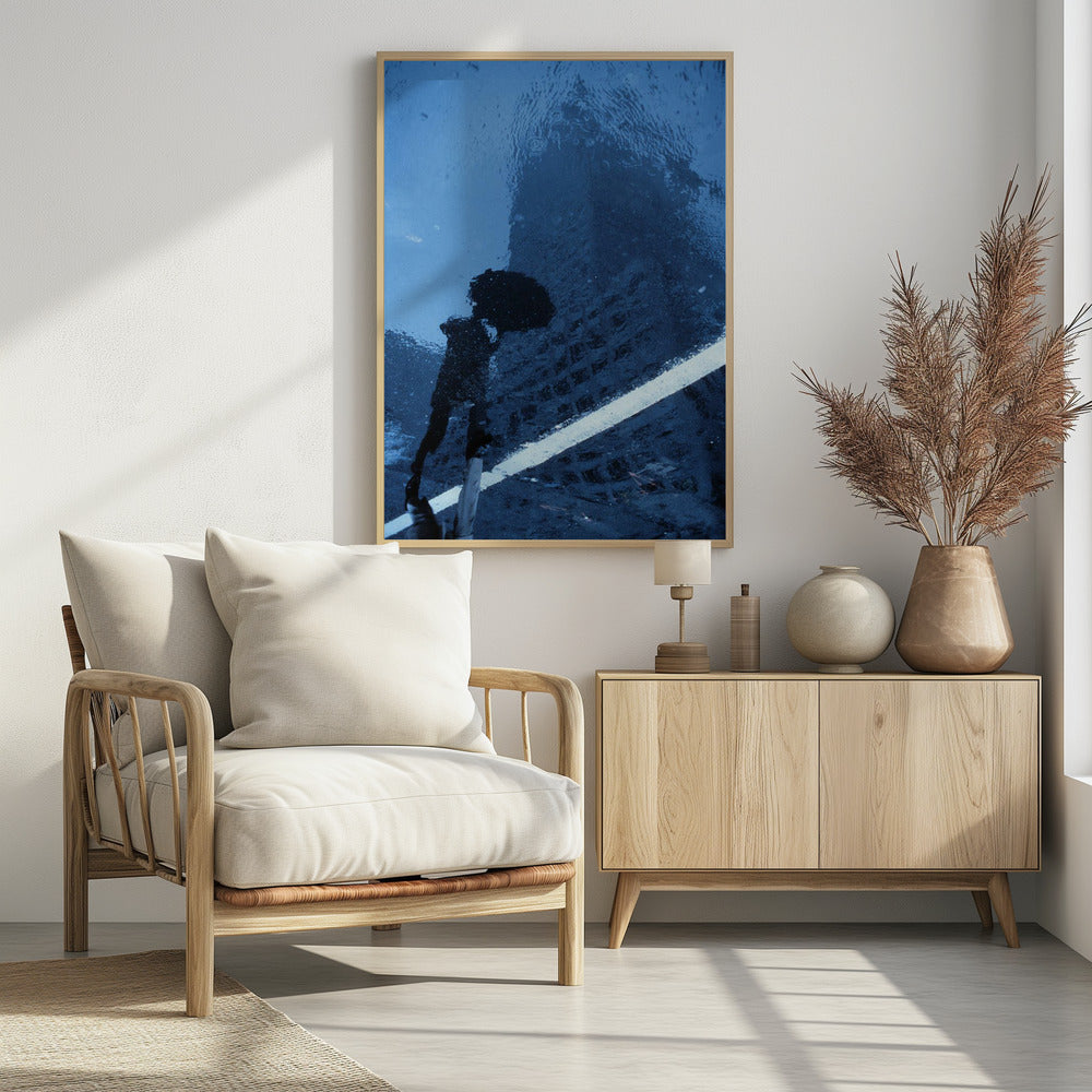 Swinging in the rain (from the series New York Blues) - Poster / Art Print